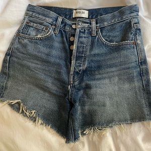 AGOLDE Parker Long Jean Shorts